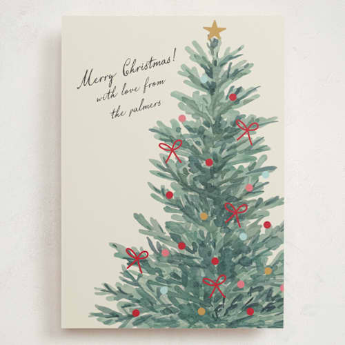 This is a spruce holiday photo cards with standard by Stacey Meacham called christmasy printing on signature in grand