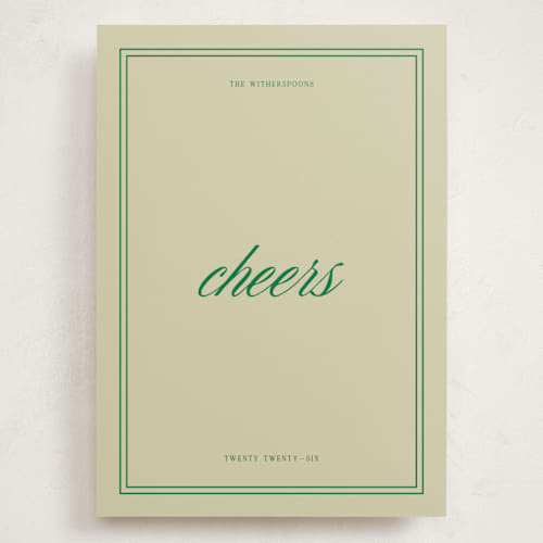 This is a emerald holiday photo cards with standard by Jen Ramsey called merry merry printing on signature in grand