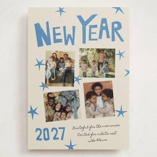 This is a sea holiday photo cards with standard by Inkblot Design called paper scraps printing on signature in grand