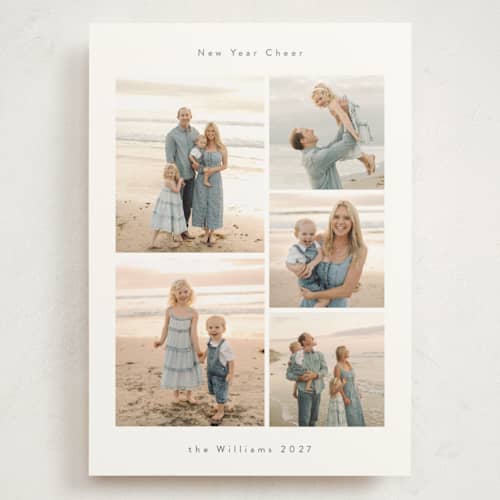 This is a cloud holiday photo cards with standard by Nicole Walsh called quintet printing on signature in grand
