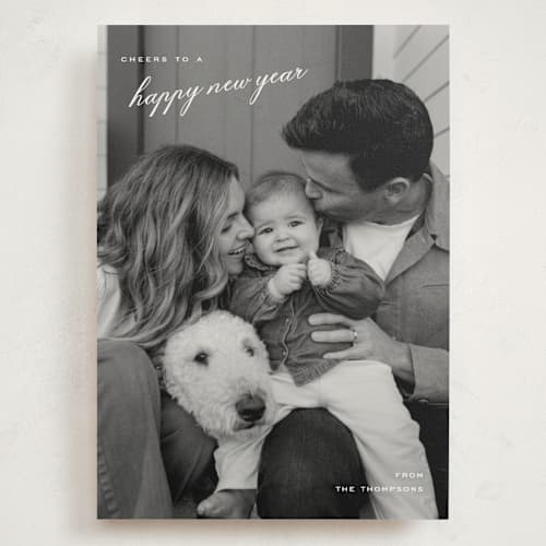 This is a snow holiday photo cards with standard by Amy Kross called upward printing on signature in grand