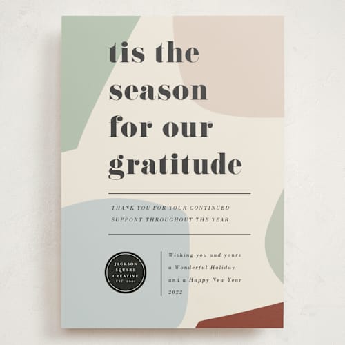 This is a fruitcake holiday photo cards with standard by Oma N. Ramkhelawan called simply stated printing on signature in grand