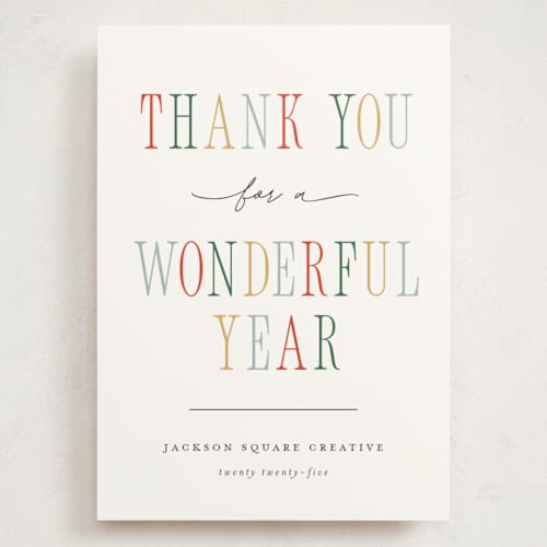 This is a snow holiday photo cards with standard by Pixel and Hank called wonderful year printing on signature in grand