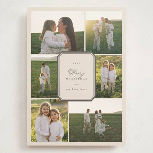 This is a eggnog holiday photo cards with standard by Emily Betts called six fancy printing on signature in grand