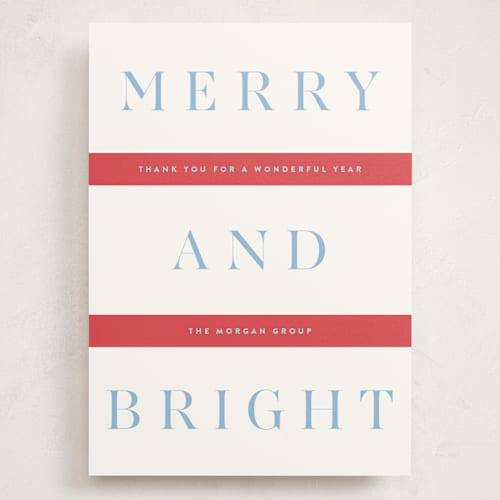 This is a stocking holiday photo cards with standard by Alston Foster called festive stripes printing on signature in grand