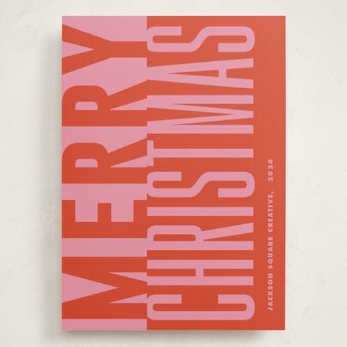 This is a santa holiday photo cards with standard by Claudia Orengo called bold and clear printing on signature in grand