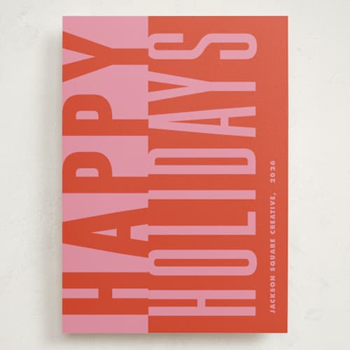 This is a santa holiday photo cards with standard by Claudia Orengo called bold and clear printing on signature in grand