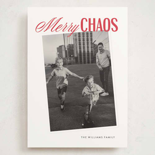 This is a holly berry holiday photo cards with standard by Holly Whitcomb called chester printing on signature in grand