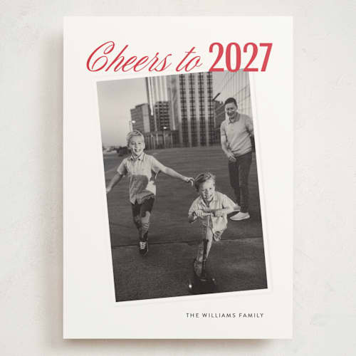 This is a holly berry holiday photo cards with standard by Holly Whitcomb called chester printing on signature in grand