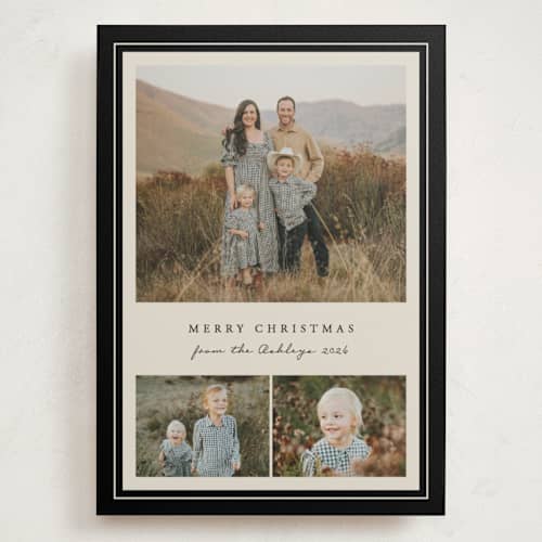This is a licorice holiday photo cards with standard by Brianne Larsen called classic frame printing on signature in grand