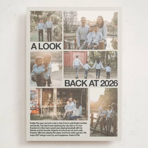 This is a ink holiday photo cards with standard by Inkblot Design called archive magazine printing on signature in grand