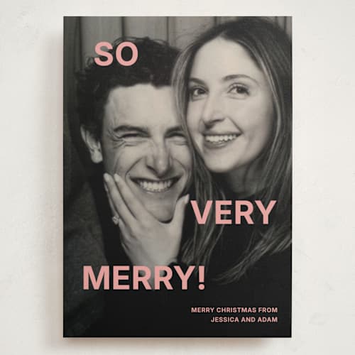 This is a bubblegum holiday photo cards with standard by Kercia Jane called so much fun printing on signature in grand