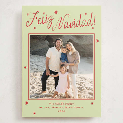 This is a agave holiday photo cards with standard by Megan Davis called espacio printing on signature in grand