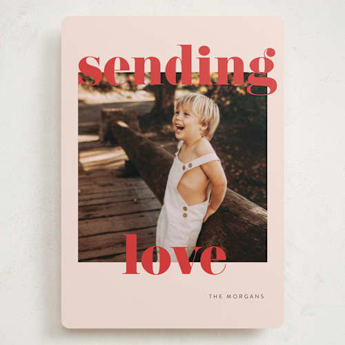 This is a tomato valentines day with standard by Angela Thompson called joyful & bright printing on recycled smooth signature in grand