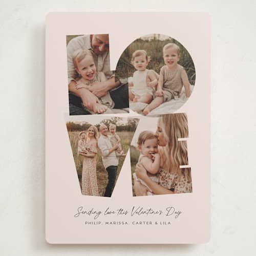 This is a petal valentines day with standard by Lea Delaveris called totally in love printing on recycled smooth signature in grand