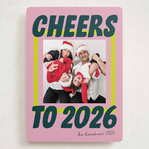 This is a gumdrop holiday photo cards with standard by Shari Margolin called bold and bright printing on recycled smooth signature in grand