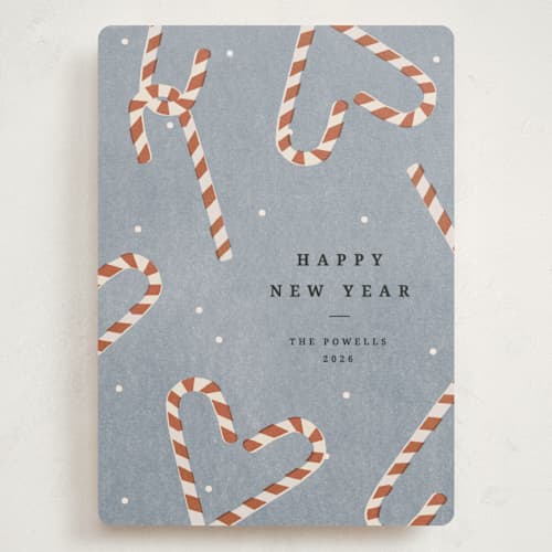 This is a candy holiday photo cards with standard by Sumak Studio called sweet december printing on signature in grand
