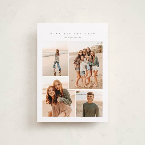 This is a snow petite holiday cards with standard by chocomocacino called xerotiri printing on recycled smooth signature in petite