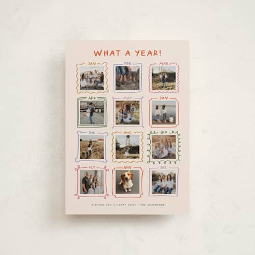 This is a pudding petite holiday cards with standard by Claudia Orengo called year gallery printing on recycled smooth signature in petite