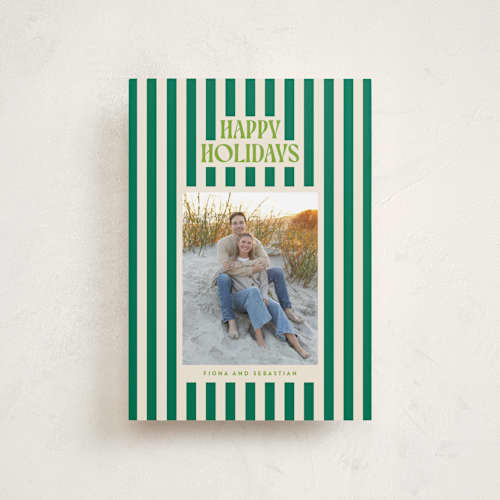 This is a balsam petite holiday cards with standard by Ekko Studio called bold & bright printing on recycled smooth signature in petite