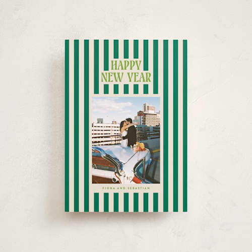 This is a balsam petite holiday cards with standard by Ekko Studio called bold & bright printing on recycled smooth signature in petite