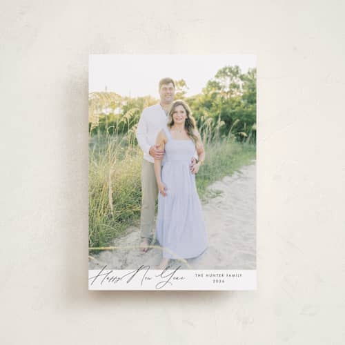 This is a snow petite holiday cards with standard by Nicoletta Savod called glamour printing on recycled smooth signature in petite