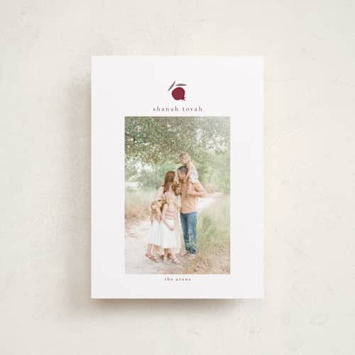 This is a berry rosh hashanah cards with standard by samovilka called shanahtova printing on recycled smooth signature in petite