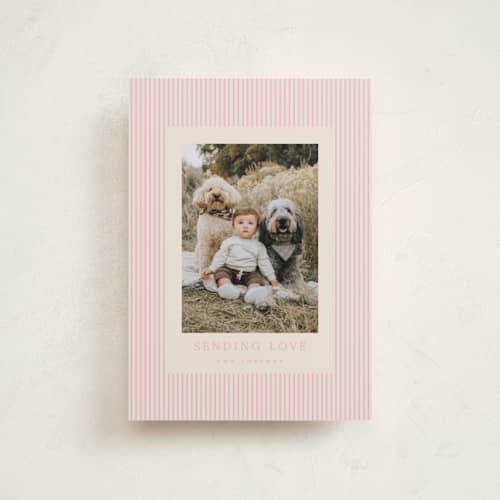 This is a peony valentines day with standard by Kristie Kern called the prep printing on recycled smooth signature in petite