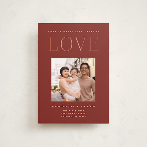 This is a berry valentines day with standard by Morgan Kendall called rainbow of love printing on recycled smooth signature in petite