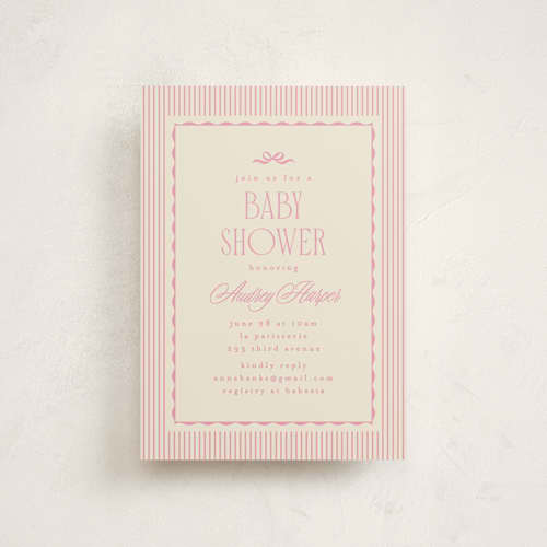 This is a taffy baby shower postcards with standard by Kristie Kern called la patisserie printing on signature in postcard
