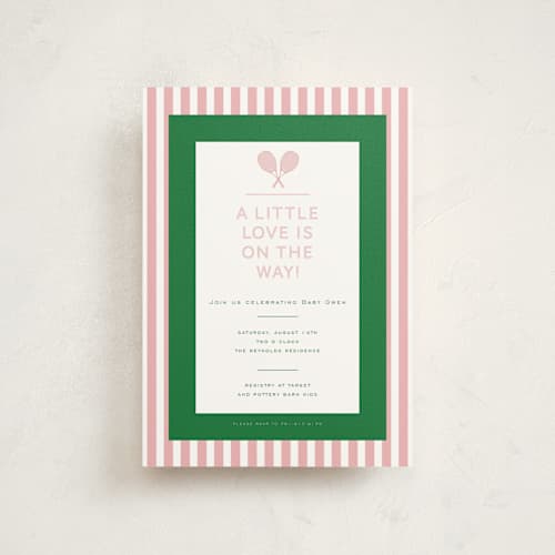 This is a kelly baby shower postcards with standard by Jenna Holcomb called love all printing on signature in postcard