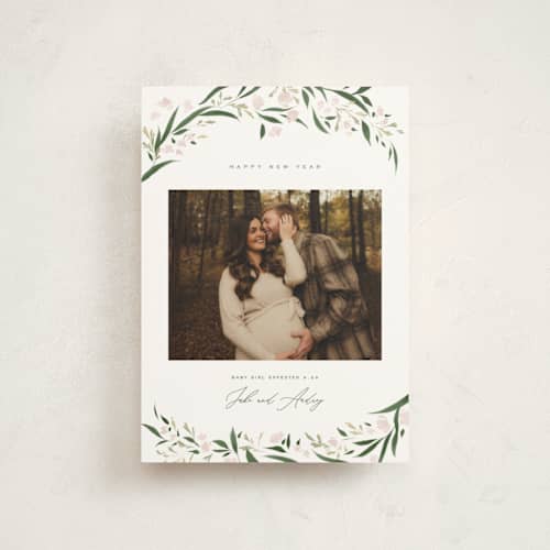 This is a snow babys first christmas with standard by Erin L. Wilson called aurelia printing on signature in postcard