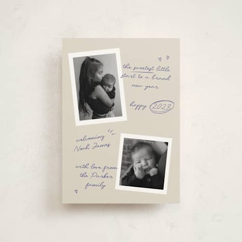 This is a eggnog babys first christmas with standard by Mai Design called tender new year printing on signature in petite