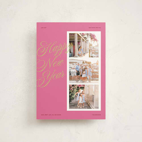 This is a gumdrop christmas postcards with standard by Jenna Holcomb called bright year printing on signature in postcard