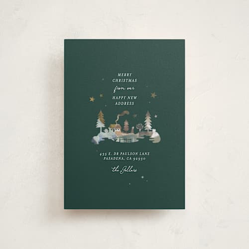 This is a juniper christmas postcards with standard by Leia Matt called a place to grow printing on signature in postcard