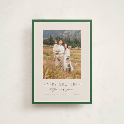 This is a pine christmas postcards with standard by Amy Kross called oxford printing on signature in postcard