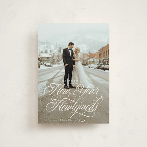 This is a snow christmas postcards with standard by Jackie Crawford called bliss printing on signature in postcard