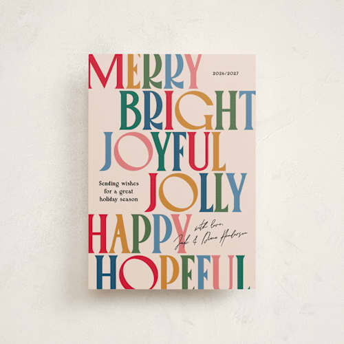 This is a gumdrop christmas postcards with standard by Owl and Toad called colorful characters printing on signature in postcard