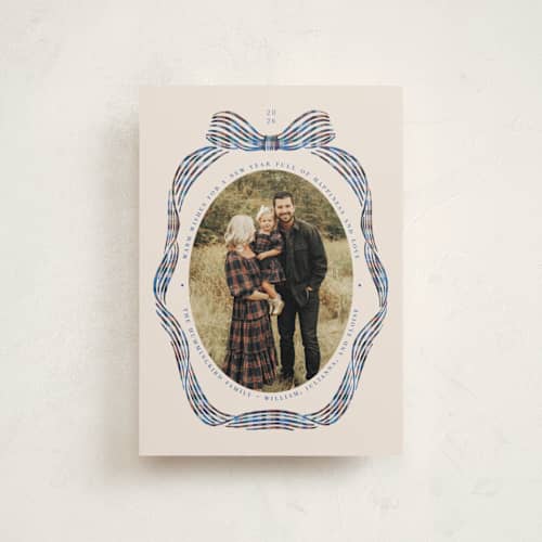This is a bluebell christmas postcards with standard by Pati Cascino called angelina printing on signature in postcard