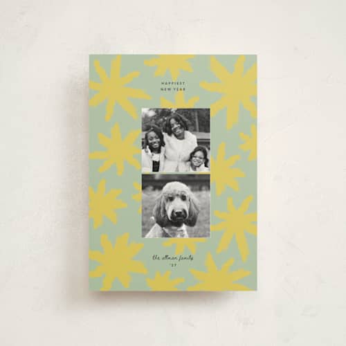 This is a lemon christmas postcards with standard by Carrie Moradi called starryworks printing on signature in postcard