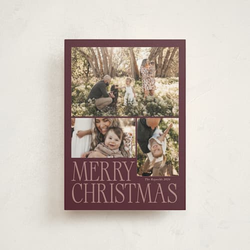 This is a mulberry christmas postcards with standard by Brianne Larsen called mulberry printing on signature in postcard