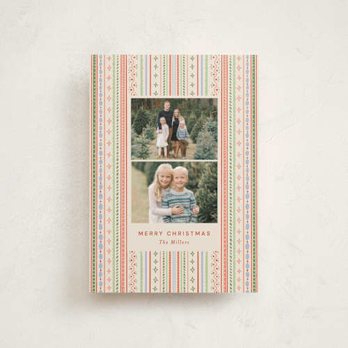 This is a vintage christmas postcards with standard by Bethan called papier print printing on signature in postcard