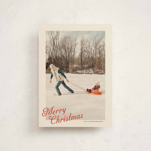 This is a peppermint christmas postcards with standard by Ekko Studio called vintage postcard printing on signature in postcard