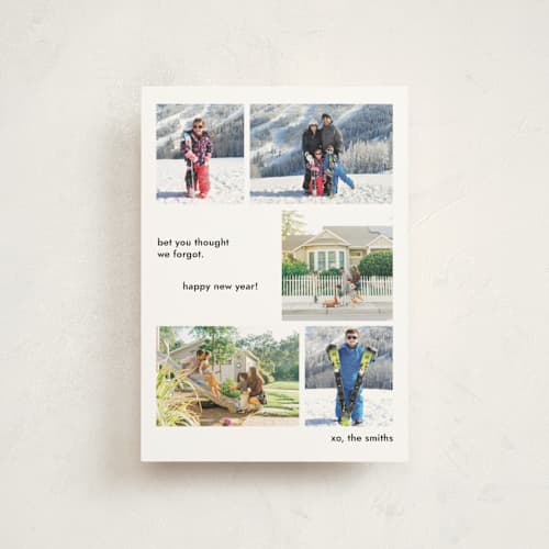 This is a lump of coal christmas postcards with standard by Megan Davis called forgot printing on signature in postcard
