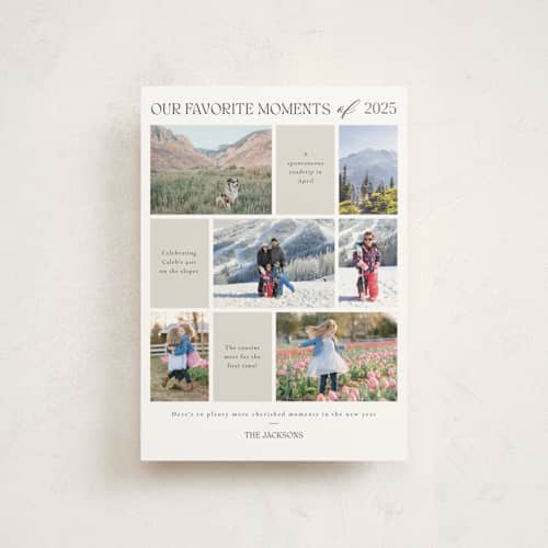 This is a tinsel christmas postcards with standard by Adelyn T. called favourite moments printing on signature in postcard