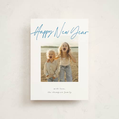 This is a sky christmas postcards with standard by AK Graphics called cheerfilled printing on signature in postcard