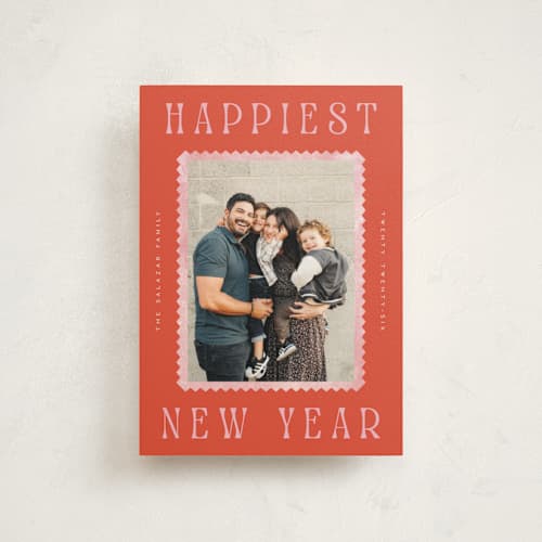 This is a maraschino christmas postcards with standard by Pixel and Hank called delightful printing on signature in postcard