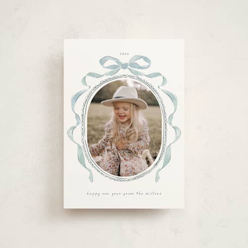 This is a jack frost christmas postcards with standard by Susan Zinader called whimsical bow printing on signature in postcard