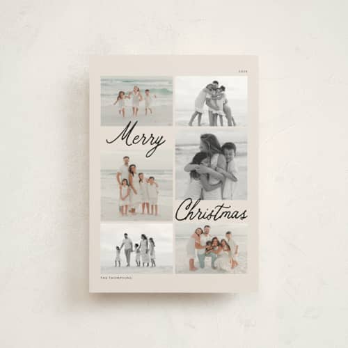 This is a cookie dough christmas postcards with standard by Ashlee Townsend called the inbetween printing on signature in postcard
