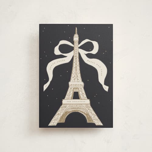 This is a champagne christmas postcards with standard by Gwen Bedat called eiffel printing on signature in postcard